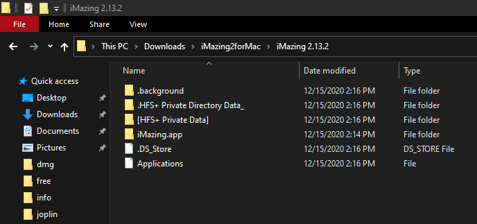 can you open dmg files on windows