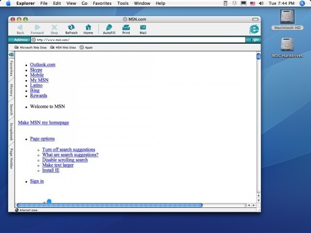 internet explorer for mac 8